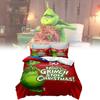 The Grinch Bed Linen Set With Soft Fleece Fabric For Modern Bedroom Decor