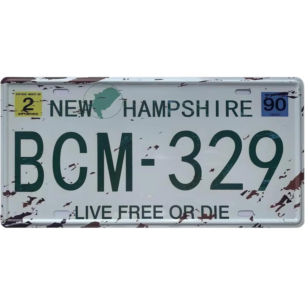 Targa vintage in metallo arrugginito, targa personalizzata anteriore per auto, novità, vecchia targa, garage, bar, club, caffetteria, decorazione