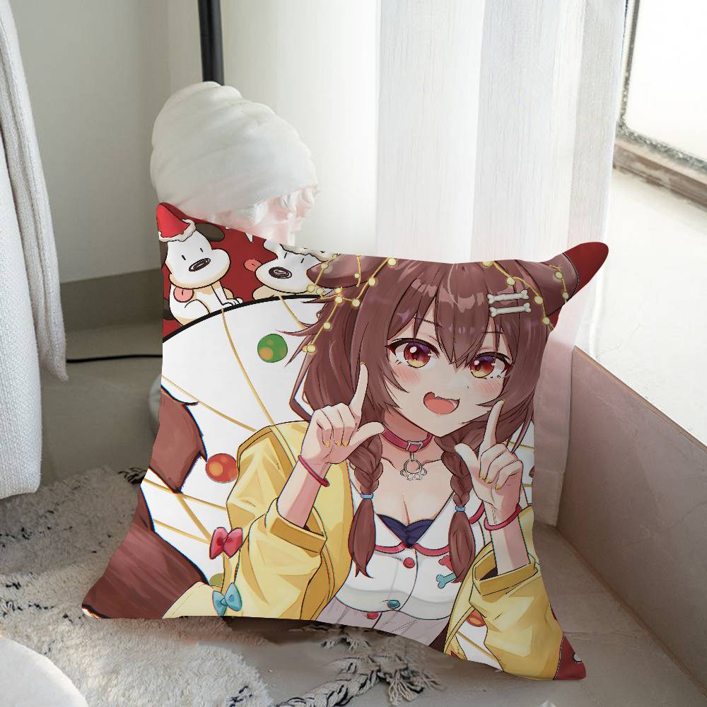 I-INUGAMI KORONE Tecknad Animation Personlig Bild Text Hem Dekorativa Kuddar Hushållsgåvor 45x45cm