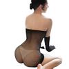 Sex Underwear Bag Skirt One-piece Mesh Clothing Black Silk Perspective Temptation Sex Uniform Sleeves Mesh Socks Clothing