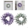 Artificial Wreath with Lavender for Outdoor Use