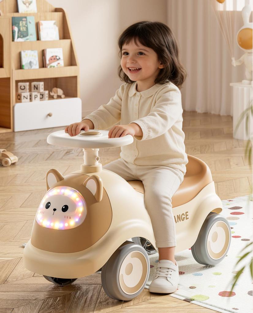 New Four-Wheel Kids Ride-On Scooter for Boys & Girls, Ages 1-3, Anti-Rollover Design