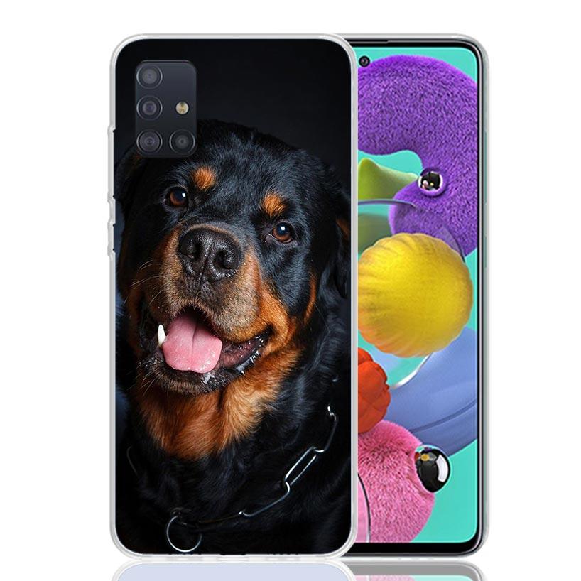 Rottweiler Dog Rottie Phone Case For Samsung Galaxy A52 A32 A22 A12 A02S A50S A30S A51 A31 AA71 Note 20 Ultra 10 S10 Plus Galaxy