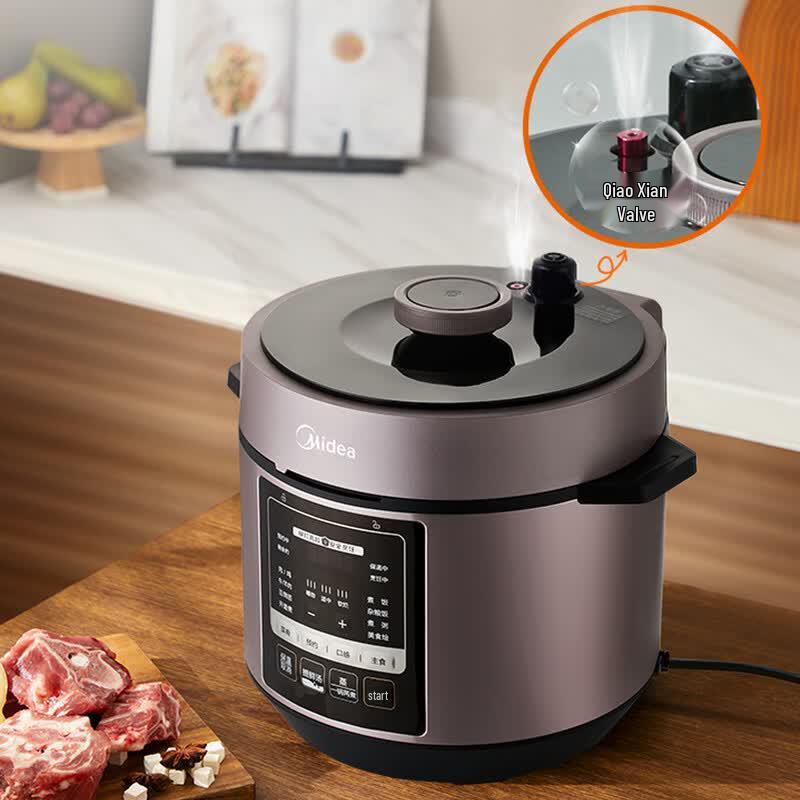 Midea 6L Electric Pressure Cooker CN plug (adapter included)