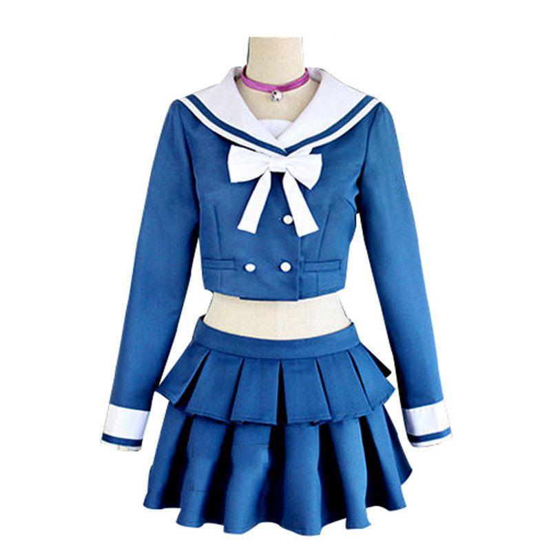 

Danganronpa V3 Killing Harmony Cosplay Chabashira Tenko Uniform Costume Suit For Women Costume Set(No Wig),L