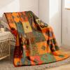 Vibrant Geometric Plaid Blanket Soft Warm AllSeason Throw for Sofa Car & Travel Colorful Home Decor Gift Blanket for Couch Accesso