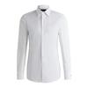 Boss Italian Cotton Poplin Slim Fit Shirt White  50525367100 