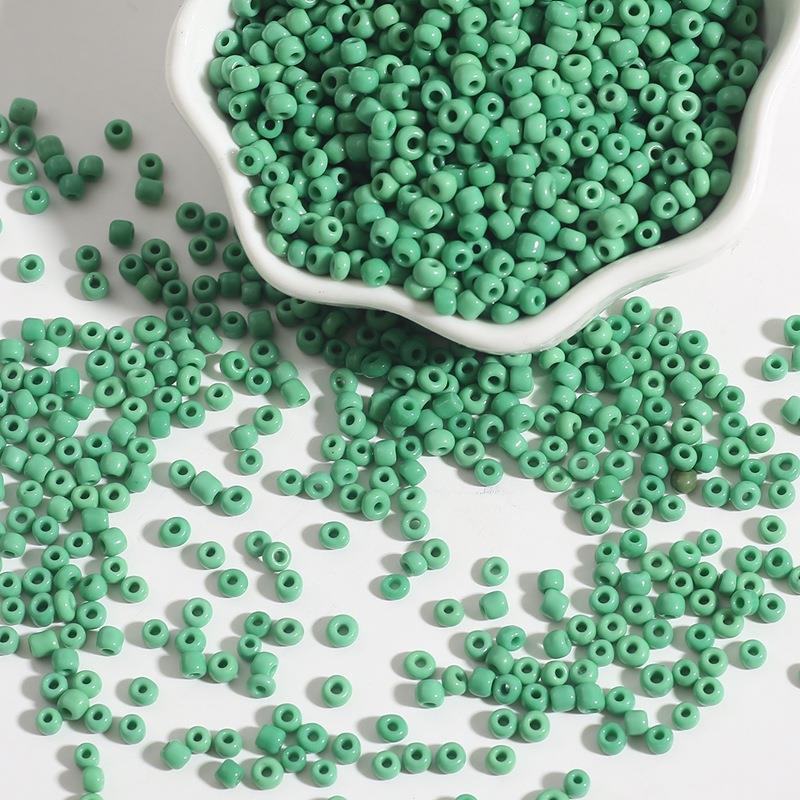 Einfarbige Glas-Reisperlen: 2/3/4mm Handgemachte DIY-Accessoires für Ohrringe, Armbänder und Halsketten.