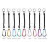 Tether Anti-lost Phone Keychain Camping Carabiner Portable Fishing Lanyards Spring Elastic Rope