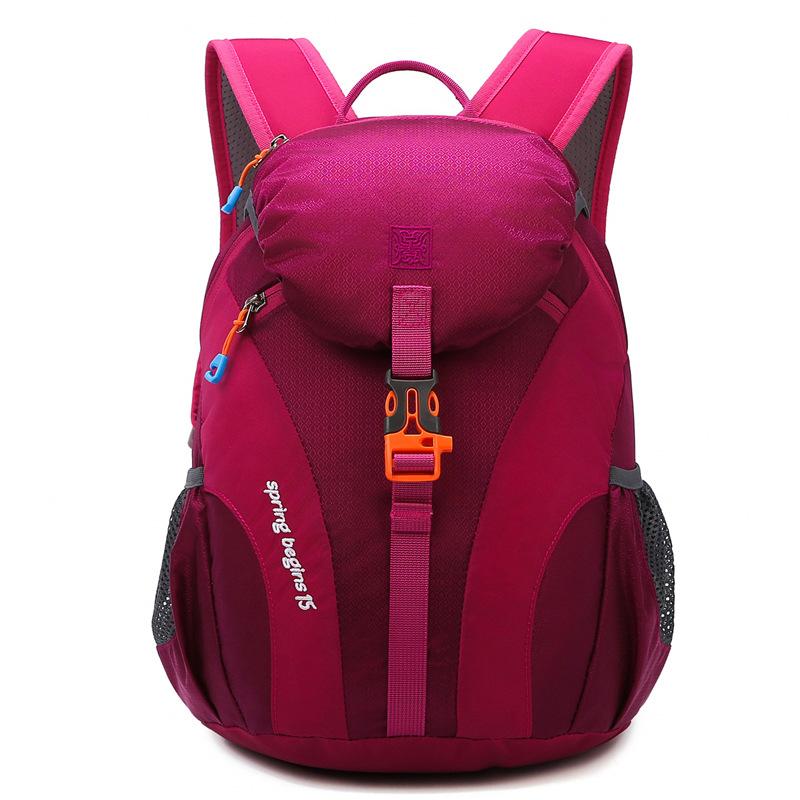 

15л походный рюкзак для альпинизма, походная сумка для мужчин и женщин, треккинговый рюкзак, водонепроницаемый альпинизм, уличный спортивный пакет, Mochila, школьный розы красного