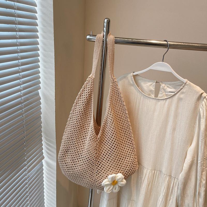 Woven Bag Women's Large-capacity New Summer Niche Shoulder Bag Hollow High-end Seaside Beach Bag