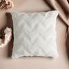 Plush Geometric Diamond Block Embroidered Sofa Pillowcase