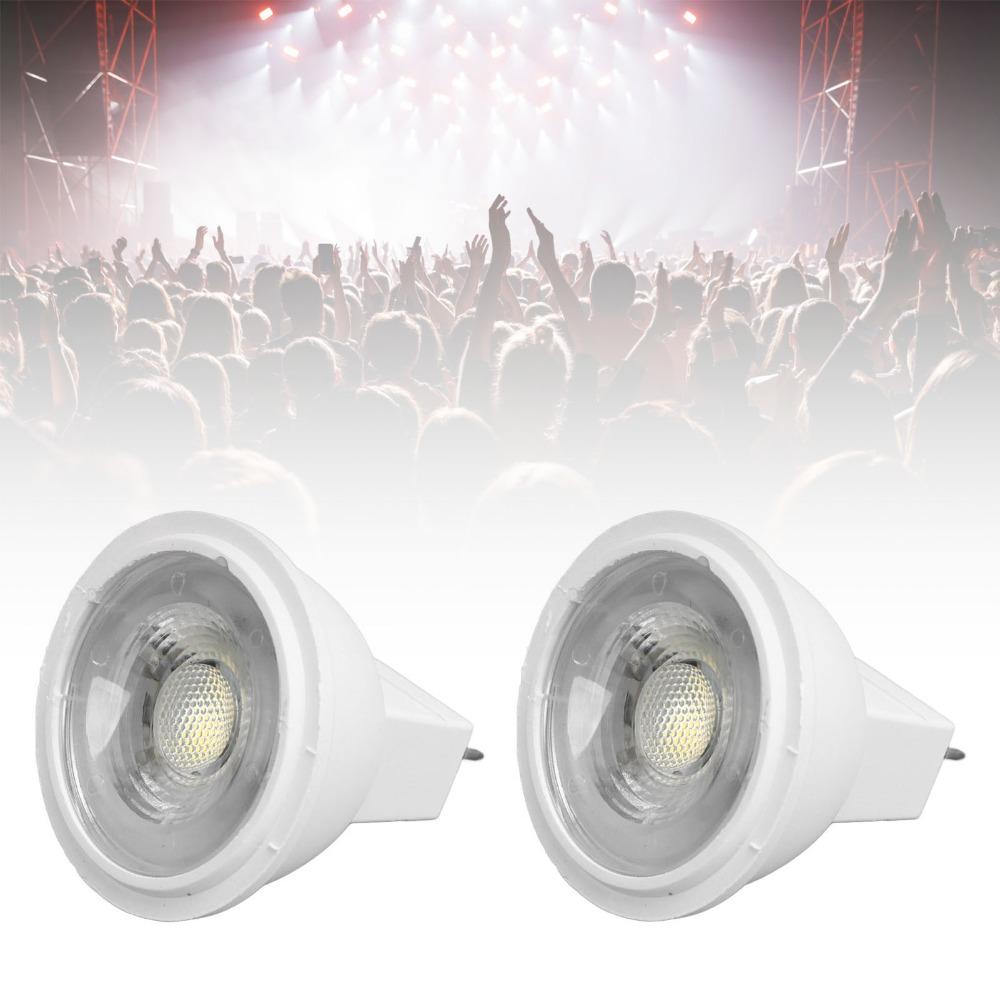 2PCS 110V GU4 Spotlight Bulbs 3W LED Light Bulb Durable MR11 Landscape Bulbs  Bedroom