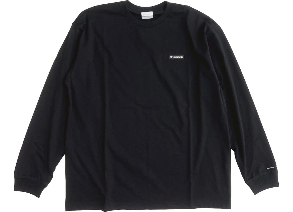 Columbia Newfound Garden Long Sleeve PM1487 L T-Shirt, Men's, 010, Black,