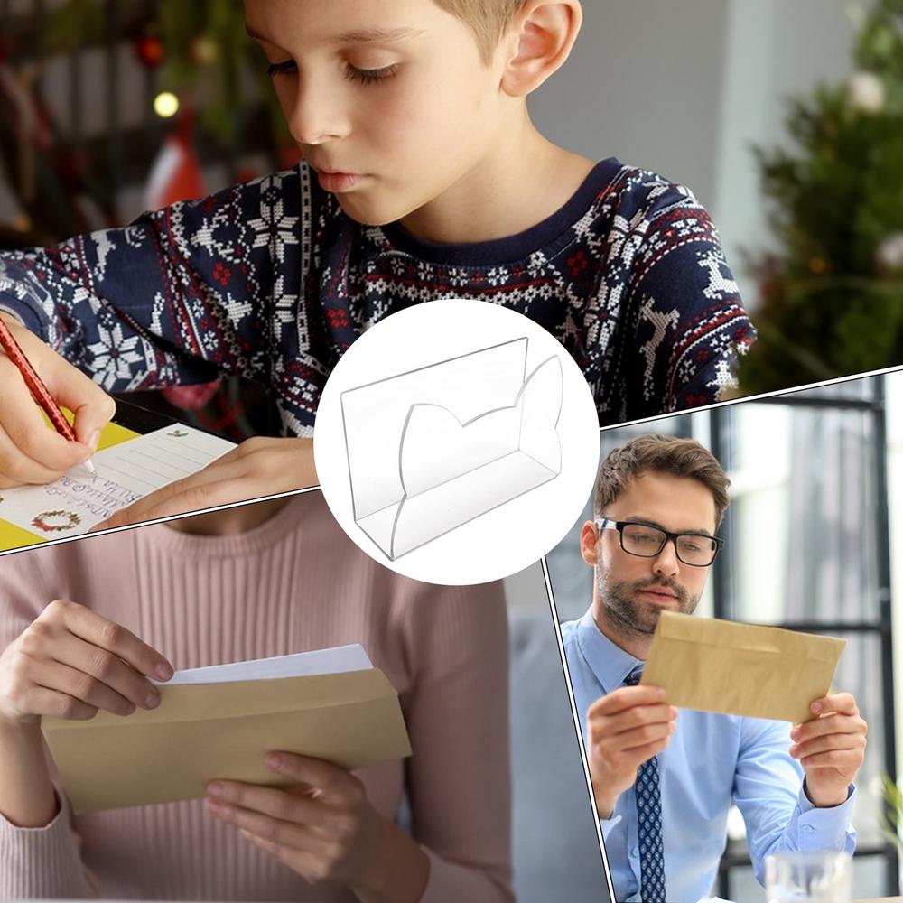 Acrylic File Organizer Clear Envelope Holder For Desk Cat Shape Desktop Letter Organizer For Folders Books Countertop Document