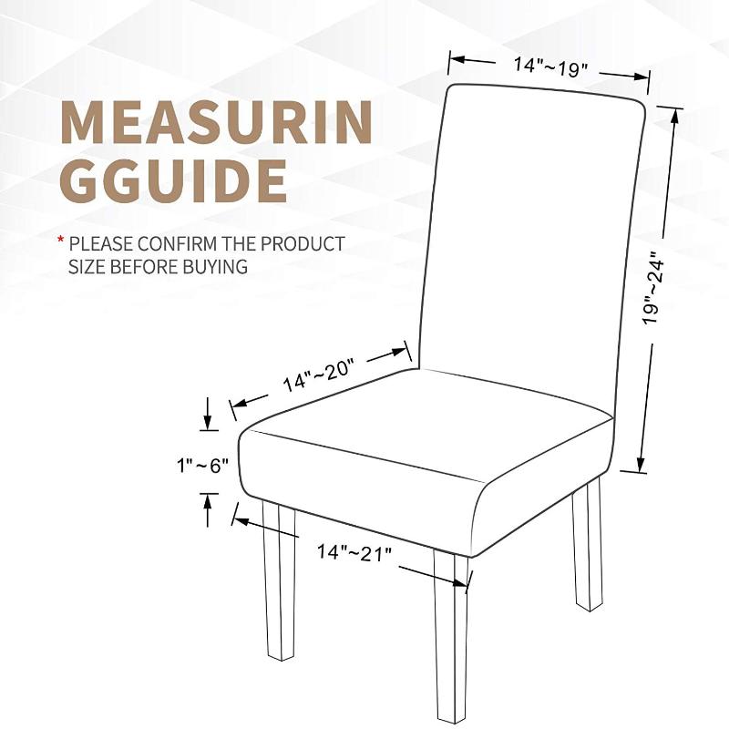 1/2/3/5/4/6pcs Waterproof Jacquard Adjustable Chair Cover 2024 Solid Luxury Dining Table Chair Cover for Home Dining Room