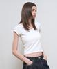 GENERALIDEA Daily Short Sleeve V-Neck T-Shirt [White] / Gf1Lts513