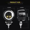 20W Motorcycle LED Work Light & Headlight with Fog Light and Angel Eye Aperture
