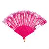 62KD Glowing Lace Rose Fan Lighting Up In DarkNights Party Luminous LED Fan For Girl