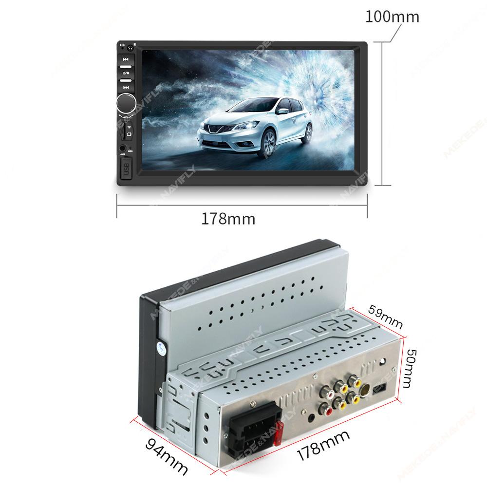 Navifly ND4 7Inch Screen Universal 1Din Car Radio All In One MP5 Player Multimedia GPS Stereo Receiver Support SWC USB TF FM BT