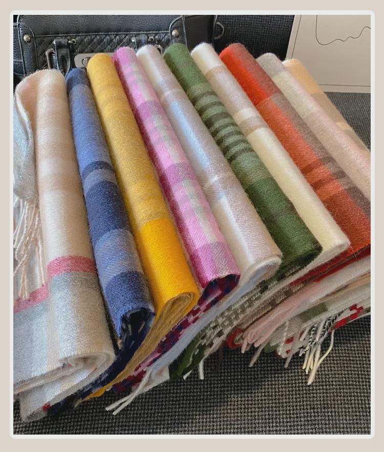 Modischer Schal aus australischer Wolle - Warmer, dicker und vielseitiger Schal für Damen und Herren, koreanischer Stil