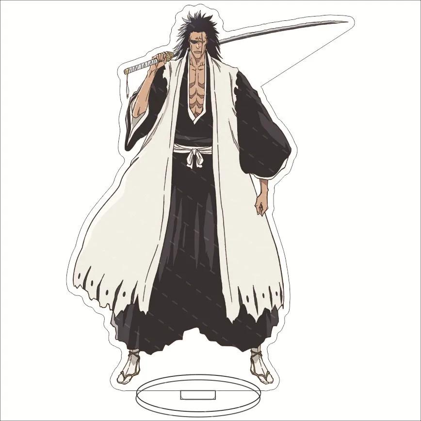 Anime BLEACH Acrylic Decorative Crafts Toy 15cm Ichigo Kurosaki Aizen Sousuke Collectible Figures Desktop Home Decoration