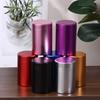 Mini Portable Aluminum Alloy Sealed Jar Travel Moisture-Proof Solid Color Nut Candy Food Storage Container Tea Can