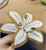 2026 Premium Lily Bead Flowers Beaded Flower Bouquet New Year Floral Arrangement Christmas Decoration Boutique Home Decor