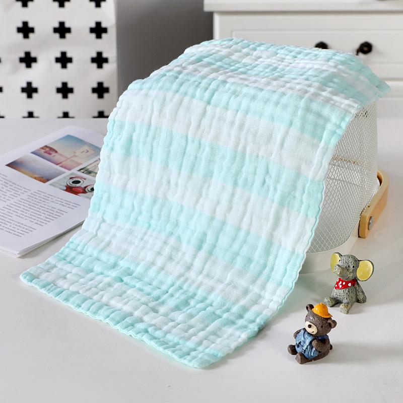 6-Layer Cotton Gauze Baby Towel & Bib Combo