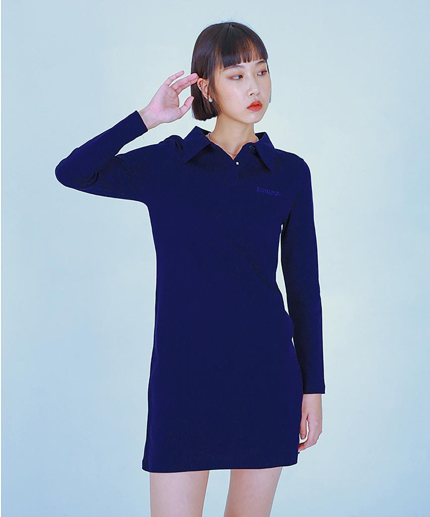 Catharsis Pique Dress (Navy)_S M