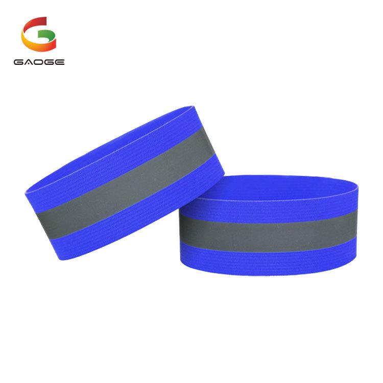 "Reflective Safety Wristband and Armband for Night Running and Cycling - Elastic Vest" 