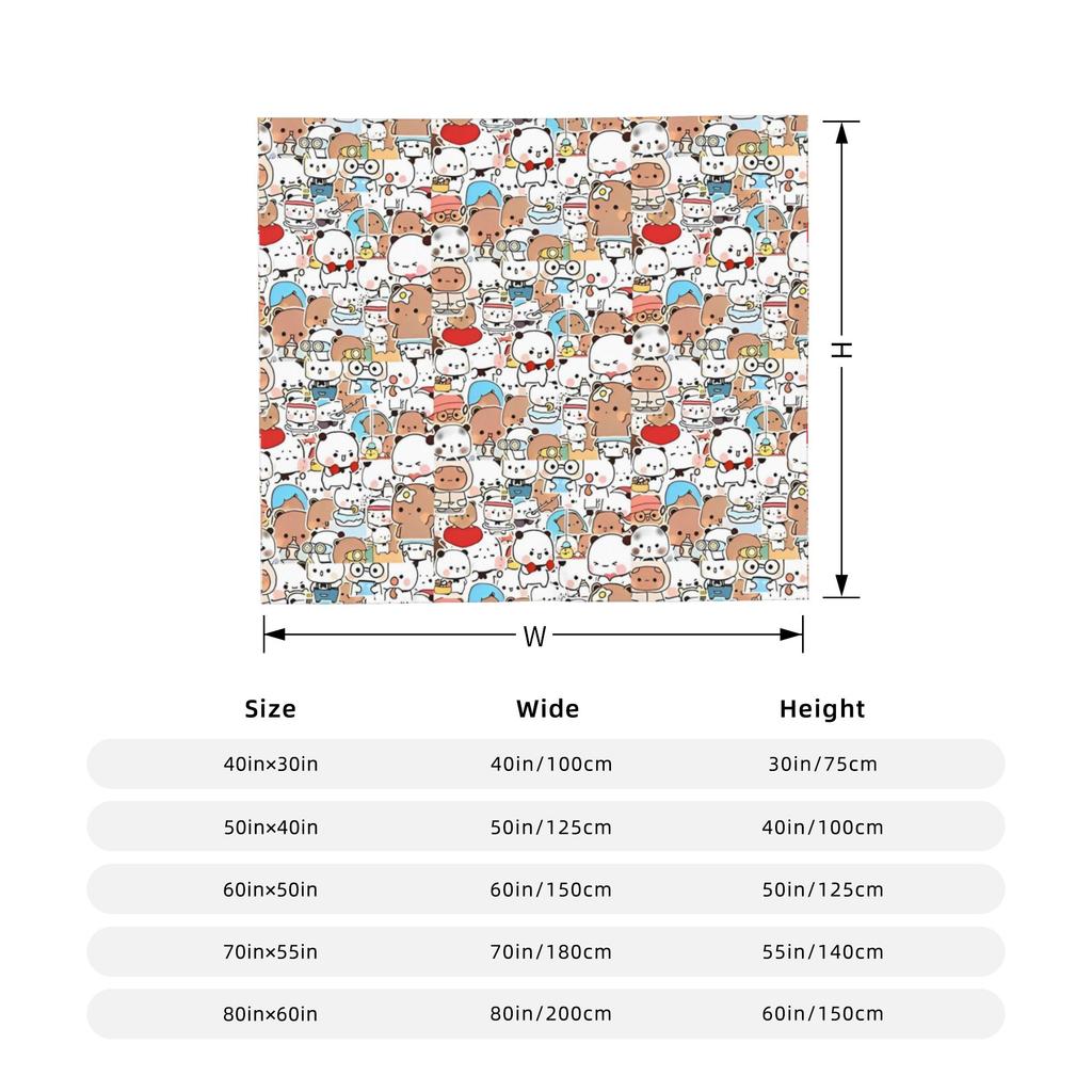 Cute Cartoon Bubu Dudu Blanket Cover Flannel Throw Blankets Summer Air Conditioning Printed Soft Warm Bedspread
