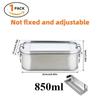 Stainless Steel Lunch Box for Kids And Adults, Portable Leak-Proof Bento Box, Travel Food Meal Prep Container Dishwasher Safe