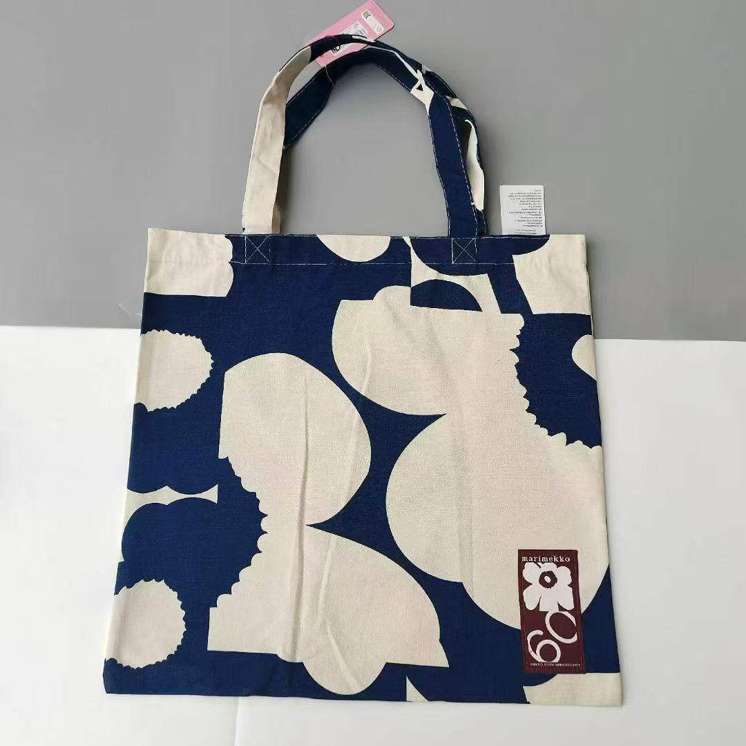 Finnische Florale Damen Eco-Freundliche Canvas Schulter-Tragetasche 43x44 cm