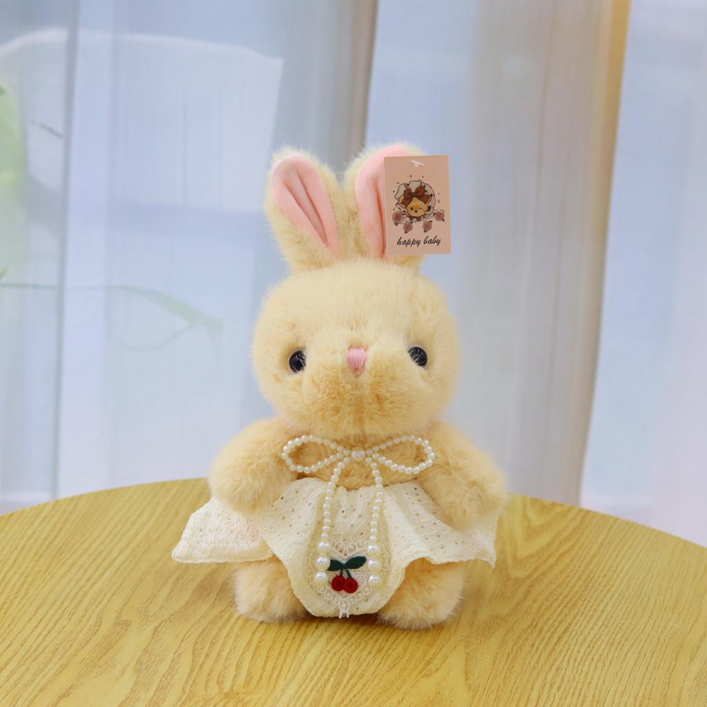 Cute Soft Rabbit Plush Doll  With Soft Short Fur And Pp Cotton Filling For Kids