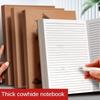 Thick Paper Kraft Paper Notebook Horizontal Line Blank Book Square Line Notebook  Study Office
