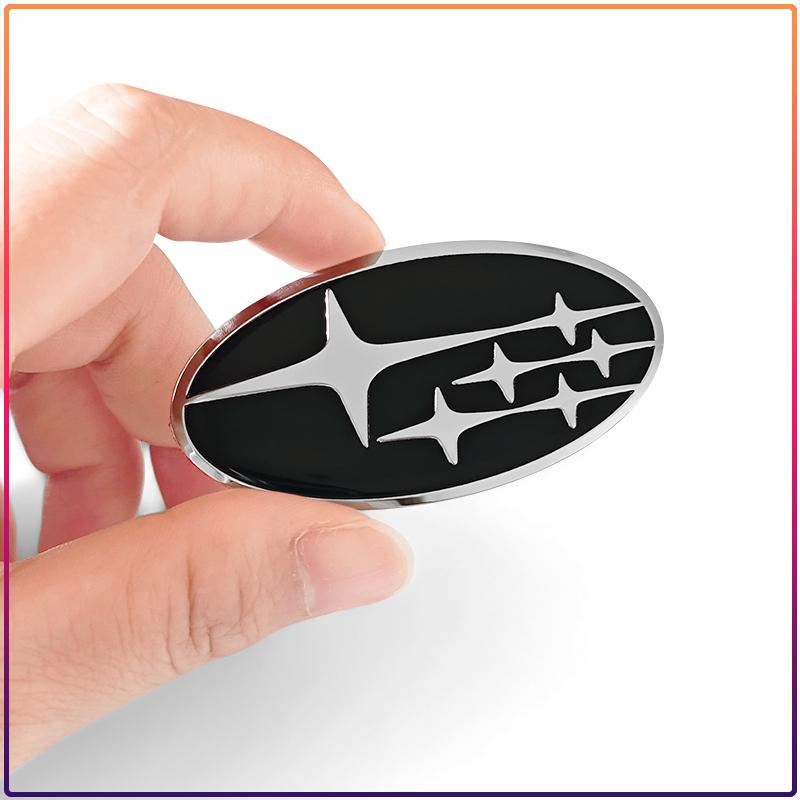 1Pcs ABS Car Steering Wheel Center Badge Emblem Sticker For Subaru Outback Impreza Forester Levorg XV STI Ascent Legacy