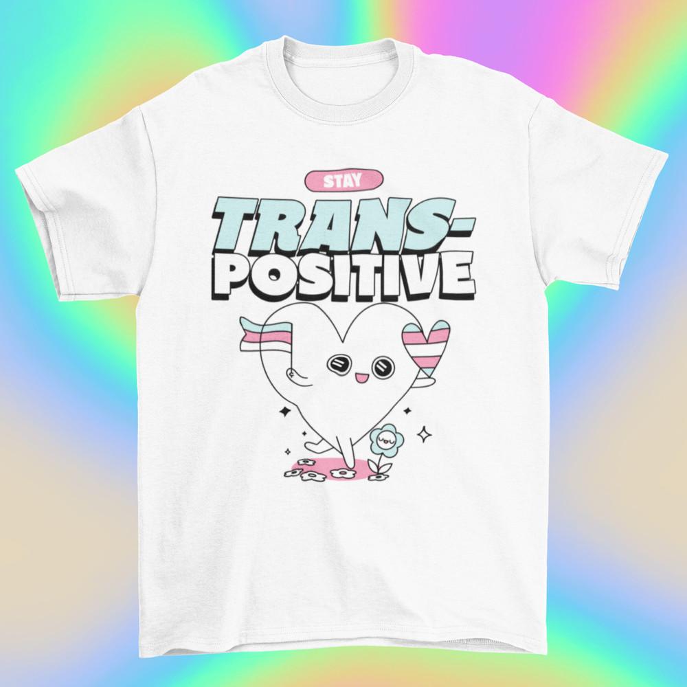 

Trans Positive T shirt | LGBT | y2k | Queer Unisex T-Shirt L