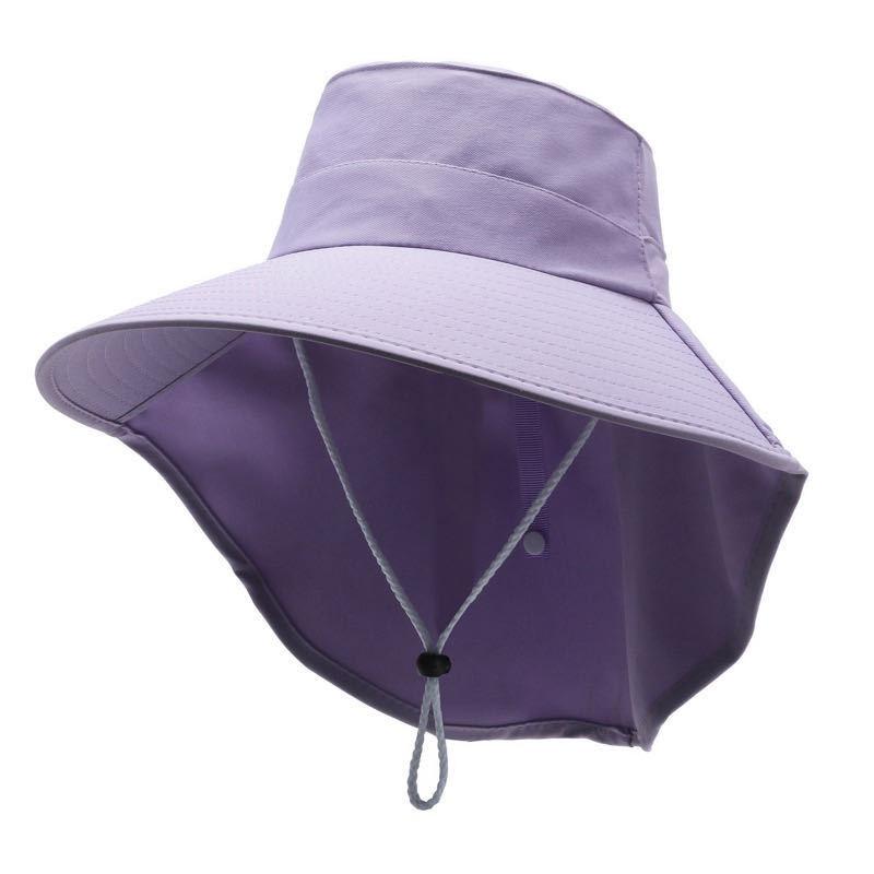 Summer Sun Hat, Women's UV Protection Tea Picking Hat, Big Brim Sun Hat, Face Cover, Outdoor Cycling Sun Protection Hat