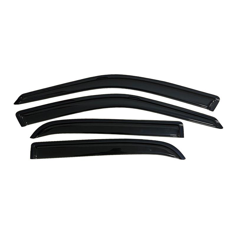 For Ford Crown Victoria 1998-2011 Auto Black Tinted Car Side Window Visor Guard Vent Awnings Shelters Rain Guard Door Ventvisor