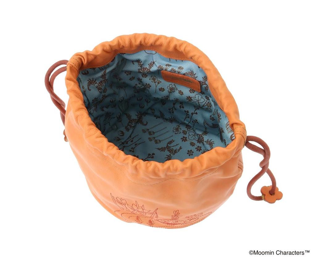 Genten Moomin Sustainable Drawstring Bag Orange "Little My" GE-46138-60
