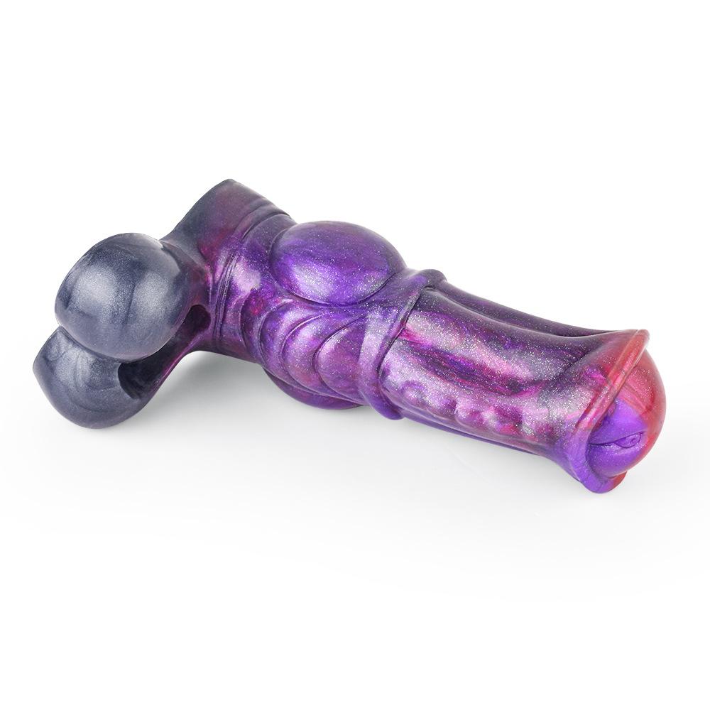 Strap On Silicone Penis Sleeve Extender Condom Realistic Dildo Enlarge Cock for Gay Femdom Pegging