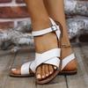 Fashion Shoes for Women 2024 Summer New Women Flat Sandals Bottom Roman Strap Sandals Non Slip Rubber Soles Ladies Daily Sandals Women