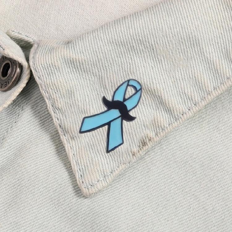 Blue Ribbon Pin Brooch Friendly Design For Hats Bags Formal Wear