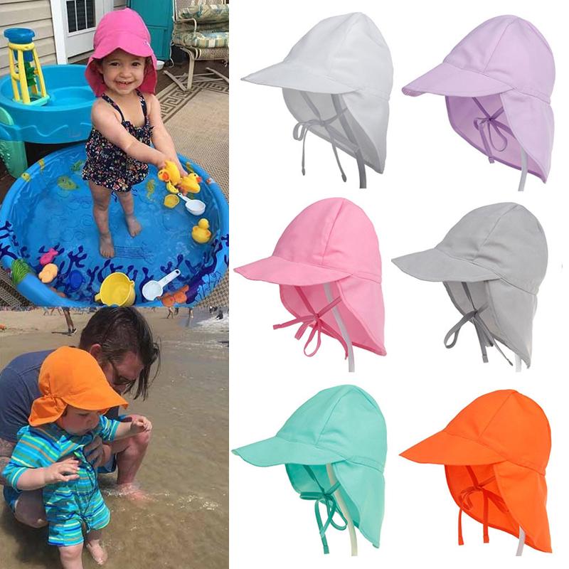 1PC Breathable Mesh Quick-drying Cap Baby Children's Sunscreen Visor Hat Travel Beach Headwear Outdoors Summer