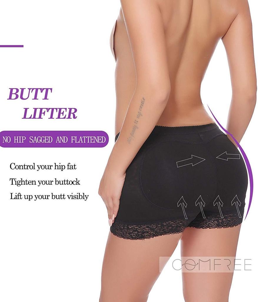 Women's Fake Ass Padded Butt Lifter Panties Padding Short Pants Booty Hip Enhancer Pads Underwear Shaper