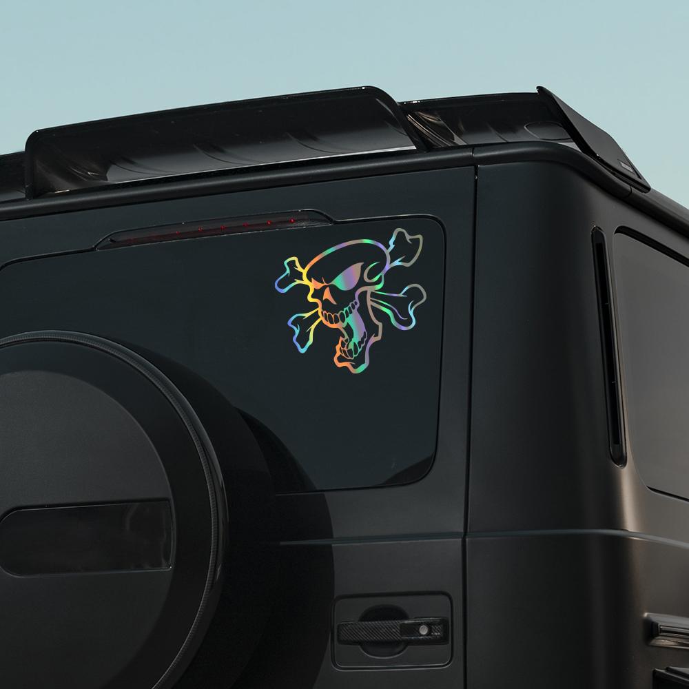 Skeleton Pattern Car Sticker Waterproof Self-adhesive Vinyl Decals Car Window Bumper Motorcycle Decoration Accessories Sticker