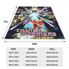 Cartoon Transformers Autobots Throw Blanket Flannel Bedspread For Couch Chair Sofa Bed Novelty Sofa Bed Cover