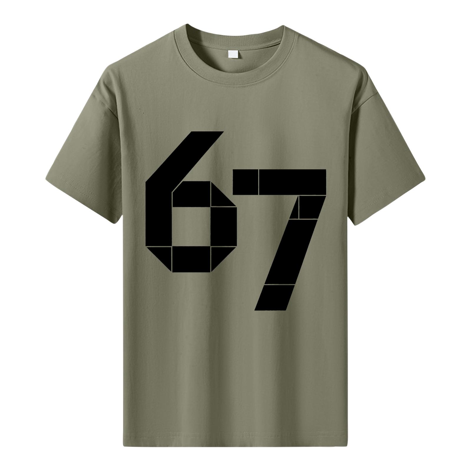 

Мужская футболка с коротким рукавом с принтом Мужская свободная повседневная футболка с коротким рукавом L