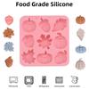 2 Pack Autumn Silicone Molds Pumpkin Leaf Acorns Shape Fall Baking Molds Pumpkin Chocolate Mold DIY Sugar Chocolate Candle Molds